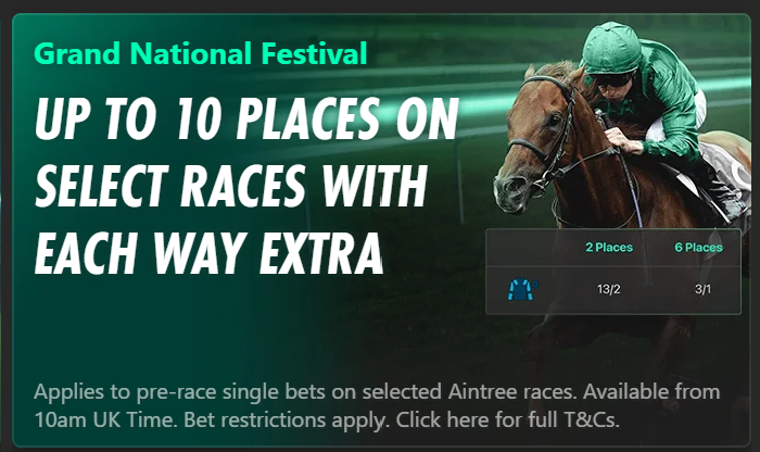 bet365 each way extra Grand National